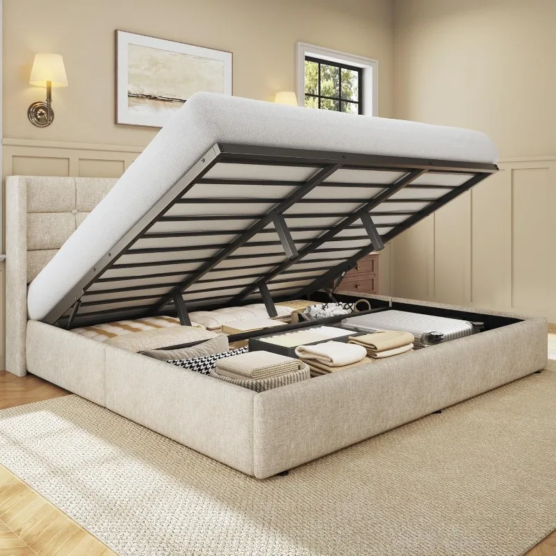 Gas Lift Storage Bed Hydraulic - Cadre de lit avec rangement relevable
