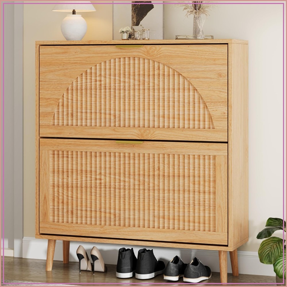Shoe Rack Cabinet Narrow Entryway - Armoire de rangement pour chaussures à
