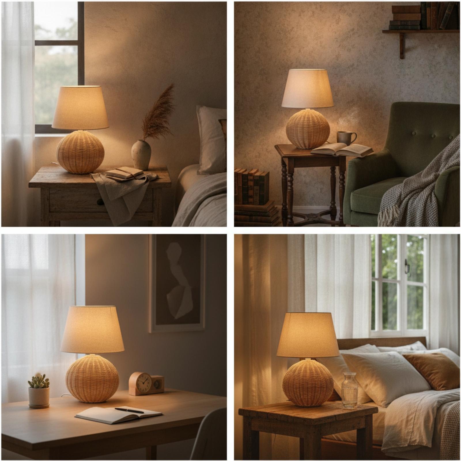 Lampe de chevet avec base en r - Bedroom Furniture avis et prix