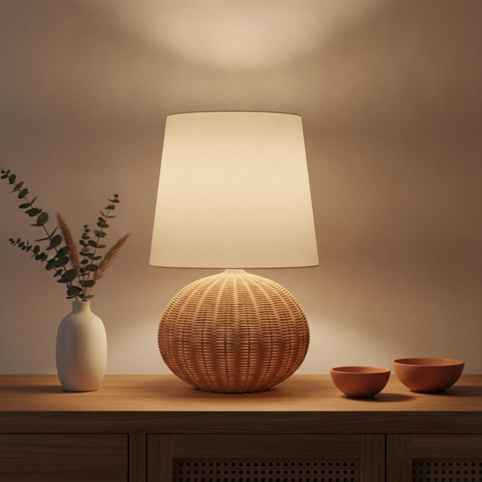 Lampe de chevet avec base en r - Bedroom Furniture avis et prix