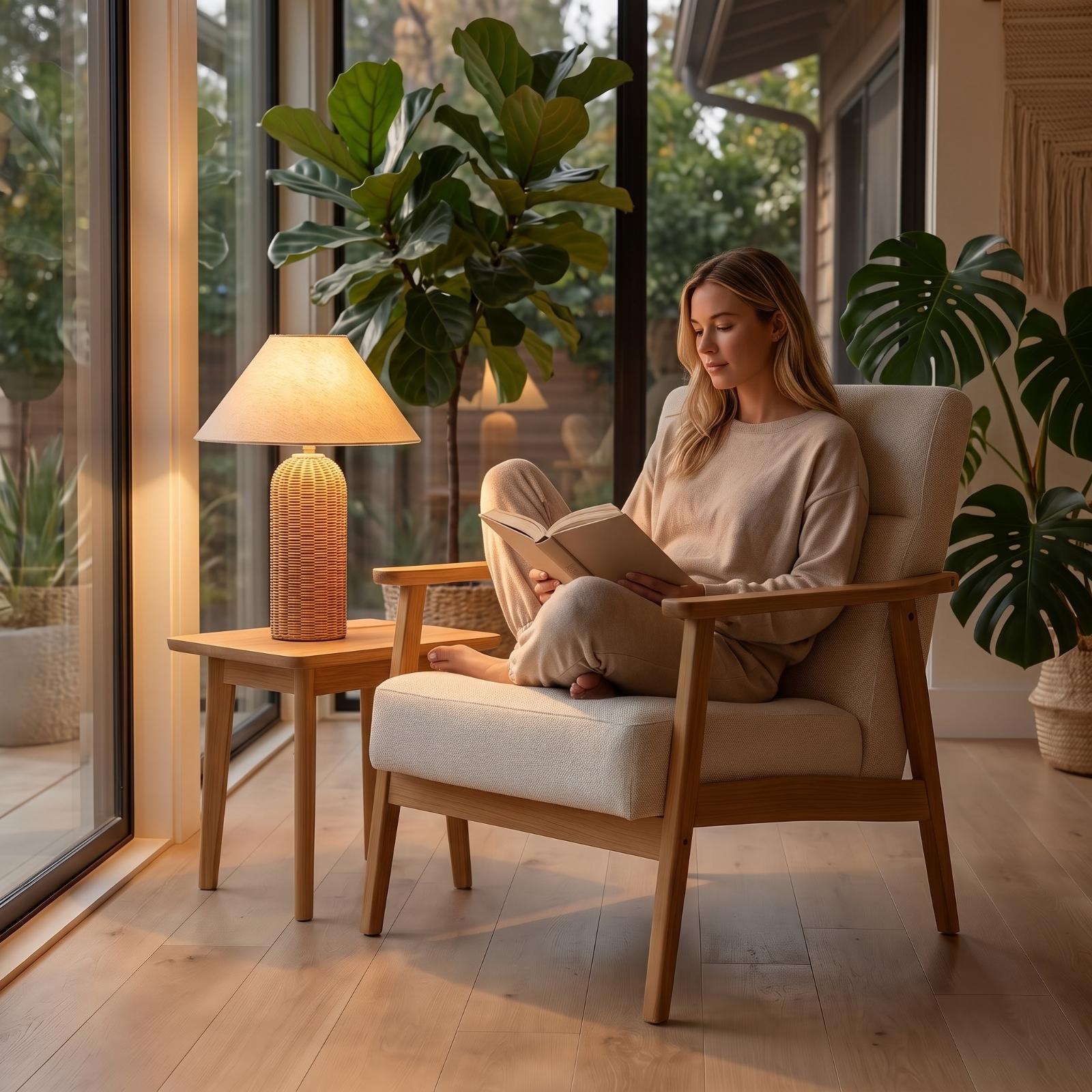 Lampe de chevet avec base en r - Bedroom Furniture avis et prix