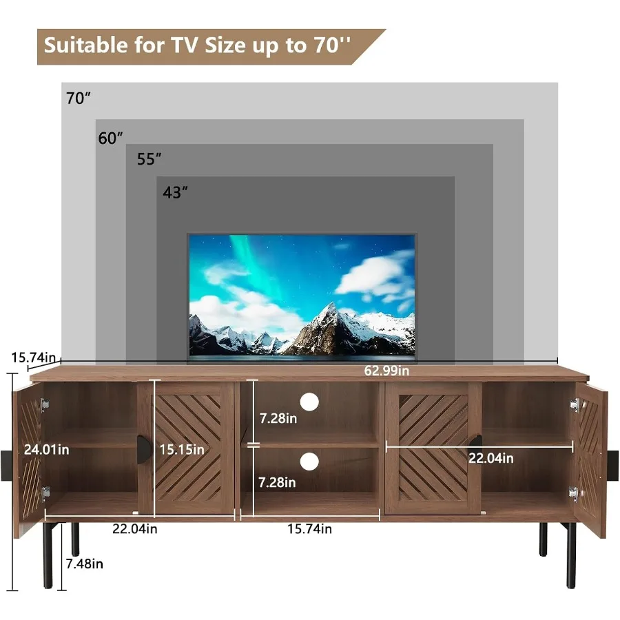 Meuble TV 63 pour salon, centr - Storage avis et prix