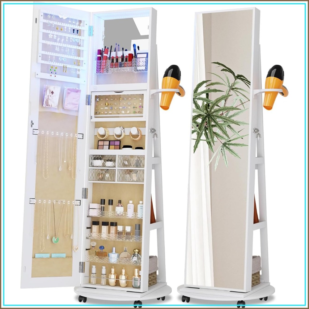 Armoire à bijoux avec miroir p - Full Length Mirror Jewelry Armoire avis et prix